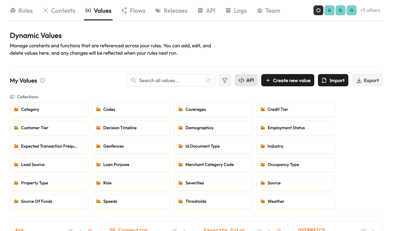Objects Create Values