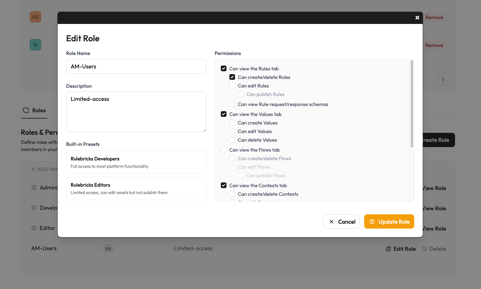 Fine-Grained Permissions
